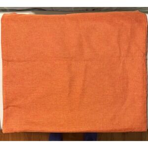 "2" Orange Linen Blend Pillow Covers Zipper Closure Square Accent Home Decor